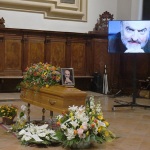 Foto Nicoloro G.   29/03/2023   Bagnacavallo   (RA)   Si sono svolti oggi i funerali dell\' attore Ivano Marescotti. nella foto la camera ardente.