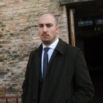 Foto Nicoloro G.   29/03/2023   Bagnacavallo   (RA)   Si sono svolti oggi i funerali dell' attore Ivano Marescotti. nella foto l' assessore sl Comune di Ravenna Fabio Sbaraglia.
