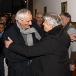 Foto Nicoloro G.   30/01/2023   San Pietro in Vincoli ( RA )   Presentazione dell' Enciclica di Papa Francesco ' Fratelli tutti ' nella sede dei Missionari Saveriani. nella foto a sinistra il presidente della CEI cardinale Matteo Maria Zuppi e Vasco Errani aderente all' associazione ' Idee per la Sinistra '.