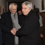Foto Nicoloro G.   30/01/2023   San Pietro in Vincoli ( RA )   Presentazione dell' Enciclica di Papa Francesco ' Fratelli tutti ' nella sede dei Missionari Saveriani. nella foto a sinistra il presidente della CEI cardinale Matteo Maria Zuppi e Vasco Errani aderente all' associazione ' Idee per la Sinistra '.