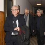 Foto Nicoloro G.   30/01/2023   San Pietro in Vincoli ( RA )   Presentazione dell' Enciclica di Papa Francesco ' Fratelli tutti ' nella sede dei Missionari Saveriani. nella foto da sinistra il prefetto di Ravenna Castrese de Rosa, il presidente della CEI cardinale Matteo Maria Zuppi e Vasco Errani.