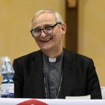 Foto Nicoloro G.   30/01/2023   San Pietro in Vincoli ( RA )   Presentazione dell\' Enciclica di Papa Francesco \' Fratelli tutti \' nella sede dei Missionari Saveriani. nella foto il presidente della CEI cardinale Matteo Maria Zuppi.
