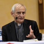 Foto Nicoloro G.   30/01/2023   San Pietro in Vincoli ( RA )   Presentazione dell' Enciclica di Papa Francesco ' Fratelli tutti ' nella sede dei Missionari Saveriani. nella foto il presidente della CEI cardinale Matteo Maria Zuppi.