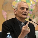 Foto Nicoloro G.   30/01/2023   San Pietro in Vincoli ( RA )   Presentazione dell\' Enciclica di Papa Francesco \' Fratelli tutti \' nella sede dei Missionari Saveriani. nella foto il presidente della CEI cardinale Matteo Maria Zuppi.