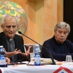 Foto Nicoloro G.   30/01/2023   San Pietro in Vincoli ( RA )   Presentazione dell\' Enciclica di Papa Francesco \' Fratelli tutti \' nella sede dei Missionari Saveriani. nella foto a sinistra il presidente della CEI cardinale Matteo Maria Zuppi e Vasco Errani aderente all\' associazione \' Idee per la Sinistra \'.