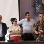Foto Nicoloro G.   12/07/2023   Ravenna   Il commissario al post-alluvione generale Francesco Paolo Figliuolo a Ravenna incontra i sindaci dei comuni alluvionati. nella foto da sinistra il prefetto Castrese De Rosa, l' assessora regionale Irene Priolo, il sindaco Michele de Pascale e il generale Francesco Paolo Figliuolo.