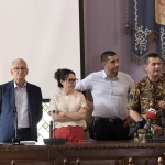 Foto Nicoloro G.   12/07/2023   Ravenna   Il commissario al post-alluvione generale Francesco Paolo Figliuolo a Ravenna incontra i sindaci dei comuni alluvionati. nella foto da sinistra il prefetto Castrese De Rosa, l' assessora regionale Irene Priolo, il sindaco Michele de Pascale e il generale Francesco Paolo Figliuolo.