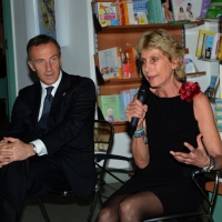 Foto Nicoloro G. 29/05/2013 Milano Presentazione del libro " Il sangue non sbaglia ". L' autore è il defunto Capo della Polizia Antonio Manganelli. nella foto Luigi Savina – Adriana Manganelli