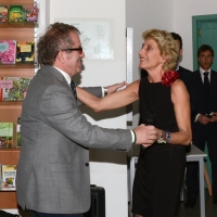 Foto Nicoloro G. 29/05/2013 Milano Presentazione del libro " Il sangue non sbaglia ". L' autore è il defunto Capo della Polizia Antonio Manganelli. nella foto Roberto Maroni – Adriana Manganelli