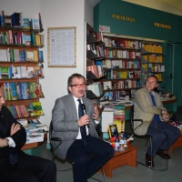 Foto Nicoloro G. 29/05/2013 Milano Presentazione del libro " Il sangue non sbaglia ". L' autore è il defunto Capo della Polizia Antonio Manganelli. nella foto Luigi Savina – Roberto Maroni – Piero Colaprico – Armando Spataro