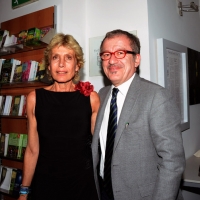 Foto Nicoloro G. 29/05/2013 Milano Presentazione del libro " Il sangue non sbaglia ". L' autore è il defunto Capo della Polizia Antonio Manganelli. nella foto Adriana Manganelli – Roberto Maroni
