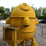 Foto Nicoloro G.   27/06/2023   Marina di Ravenna ( RA )   Il Museo Nazionale delle Attivita\' Subacquee fondato nel 1998 e\' l\' unico in Italia e fa parte dell\' associazione internazionale HDS ( Historical Diving Society ). nella foto una delle torrette di esplorazione subacquea posta davanti all\' ingresso del MAS.
