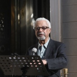 Foto Nicoloro G.   26/05/2023   Ravenna   Nell' ambito della Lettura perpetua della Divina Commedia davanti alla tomba di Dante, il premio Nobel per la Letteratura 2021 Abdulrazak Gurnah ha letto il XXVI Canto dell' Inferno. nella foto il premio Nobel Abdulrazak Gurnah.