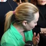 Foto Nicoloro G.   21/05/2023   Ravenna    Il presidente del Consiglio Giorgia Meloni in visita ai luoghi della Romagna colpiti dal maltempo ha fatto tappa anche a Ravenna. nella foto il presidente Giorgia Meloni risponde ai giornalisti.