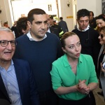 Foto Nicoloro G.   21/05/2023   Ravenna    Il presidente del Consiglio Giorgia Meloni, in visita ai luoghi della Romagna colpiti dal maltempo, ha fatto tappa anche a Ravenna. nella foto da sinistra il prefetto Castrese De Rosa, il sindaco Michele de Pascale e la premier Giorgia Meloni.