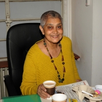 Foto Nicoloro G. 13/05/2012 Milano Alla Casa della Cultura, nell’ ambito degli incontri per il ciclo ” Scuola di cultura politica “, intervento sul tema ” Il protagonismo delle donne ” della filosofa di fama internazionale Gayatri Spivak. nella foto Gayatri Spivak