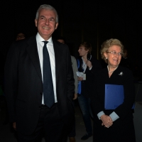Foto Nicoloro G.  09/12/2014    Milano    Inaugurazione dell' Anno Accademico 2014-2015 dell' Università Bocconi. nella foto il presidente Rai Anna Maria Tarantola e il banchiere Alessandro Profumo.