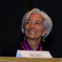 Foto Nicoloro G.  09/12/2014    Milano    Inaugurazione dell' Anno Accademico 2014-2015 dell' Università Bocconi. nella foto il direttore generale del FMI Christine Lagarde.