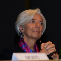 Foto Nicoloro G.  09/12/2014    Milano    Inaugurazione dell' Anno Accademico 2014-2015 dell' Università Bocconi. nella foto il direttore generale del FMI Christine Lagarde.