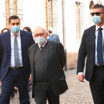 15/05/2021   Ravenna  Inaugurazione del Museo Dante alla presenza del ministro dell' Istruzione. nella foto il ministro Patrizio Bianchi al suo arrivo alla sede del Museo Dante accompagnato dal sindaco Michele de Pascale.