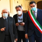 15/05/2021   Ravenna  Inaugurazione del Museo Dante alla presenza del ministro dell' Istruzione. nella foto da sinistra il ministro Patrizio Bianchi, l' assessore regionale alla Cultura Mauro Felicori e il sindaco Michele de Pascale.