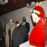 15/05/2021   Ravenna  Inaugurazione del Museo Dante alla presenza del ministro dell\' Istruzione. nella foto il ministro Patrizio Bianchi durante la sua visita alle sale del Museo Dante.