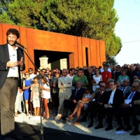 Foto Nicoloro G.  28/07/2015   Ravenna   Il ministro dei Beni e delle AttivitÃ  culturali inaugura il nuovo sito archeologico dell\' Antico Porto di Classe. nella foto il ministro Dario Franceschini durante il suo intervento.
