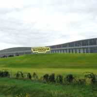 Foto Nicoloro G. 29/09/2012 Cesena ( FC ) Inaugurazione, alla presenza del Capo dello Stato, della nuova sede della Technogym, prima " Wellness Valley " al mondo. nella foto Veduta dello stabilimento