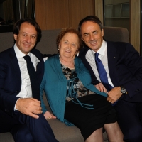 Foto Nicoloro G. 29/09/2012 Cesena ( FC ) Inaugurazione, alla presenza del Capo dello Stato, della nuova sede della Technogym, prima " Wellness Valley " al mondo. nella foto Pierluigi Alessandri – Filomena Alessandri – Nerio Alessandri