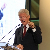 Foto Nicoloro G. 29/09/2012 Cesena ( FC ) Inaugurazione, alla presenza del Capo dello Stato, della nuova sede della Technogym, prima " Wellness Valley " al mondo. nella foto l'ex Presidente degli Stati Uniti Bill Clinton