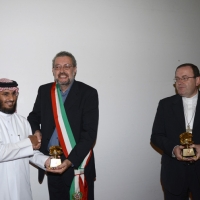 Foto Nicoloro G. 04/10/2013 Ravenna Inaugurazione della seconda più grande Moschea d’ Italia dopo quella di Roma. nella foto Mohamed Ali Ghamedi – Fabrizio Matteucci – Lorenzo Ghizzoni  