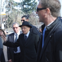 Foto Nicoloro G. 21/03/2011 Milano Inaugurazione alla presenza del Capo dello Stato della nuova sede della Regione Lombardia. nella foto Giorgio Napolitano