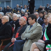 Foto Nicoloro G. 21/03/2011 Milano Inaugurazione alla presenza del Capo dello Stato della nuova sede della Regione Lombardia. nella foto Giorgio Napolitano e Dionigi Tettamanzi con le altre autorità