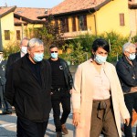 Foto Nicoloro G.   10/10/2020   Ravenna    Don Ciotti, presidente dell' associazione antimafia ' Libera ', inaugura tre immobili confiscati alla mafia e assegnati al Comune di Ravenna. nella foto don Luigi Ciotti e l' assessore Ouidad Bakkali.