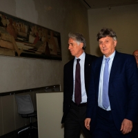 nella foto  il presidente CONI Giovanni Malagò, a sinistra, e Pierluigi Marzorati, presidente Coni Lombardia.