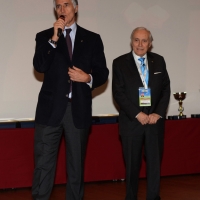 Foto Nicoloro G.  04/12/2013  Milano   Trentunesima edizione del '' Milano International Ficts Fest ''.  nella foto il presidente CONI Giovanni Malagò e dietro il presidente Ficts Franco Ascani.
