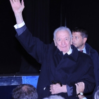 Foto Nicoloro G. " Citazione obbligatoria " Milano 25/10/2010 Il presidente della Camera e' al Teatro Derby a Milano, nelle nuove vesti di leader di Futuro e Liberta’, per un incontro pubblico con simpatizzanti, militanti dei circoli di Generazione Italia e amministratori locali fuoriusciti dal Pdl. nella foto Mirko Tremaglia