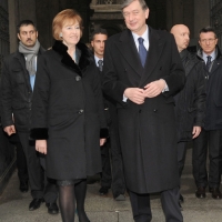 Foto Nicoloro G. 19/01/2011 Milano Il sindaco di Milano Letizia Moratti incontra in Comune il presidente della Repubblica di Slovenia Danilo Turk. nella foto Letizia Moratti – Danilo Turk