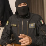 Foto Nicoloro G.   08/10/2022   Ravenna   Incontro pubblico con il Comandante Alfa, luogotenente dei Carabinieri in pensione, tra i fondatori del G.I.S., Gruppo Intervento Speciale, ha partecipato a numerose azioni in Italia e all\' estero. Ancora oggi vive nell\' anonimato e sotto scorta ed e\' attivo, soprattutto nelle scuole, per parlare di lotta alla mafia e al terrorismo, di cyberbullismo e legalita\'. E\' il carabiniere piu\' decorato d\' Italia. nella foto il comandante Alfa.