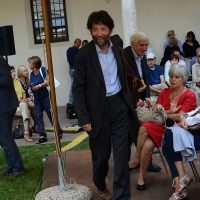 Foto Nicoloro G.  19/09/2015  Ravenna    Quinta edizione di \' Dante 2021 \' che celebra i 750 anni dalla nascita del Sommo Poeta. nella foto il filosofo Massimo Cacciari, che e\' intervenuto sul tema \' Toccare il Dio: mistica dantesca \'