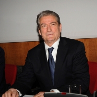 Foto Nicoloro G. 18/01/2011 Milano Incontro, nella sede della Camera di Commercio, su ” Italian-Albanian Economic Forum ” alla presenza del primo ministro di Albania e delle istituzioni di Lombardia. nella foto Sali Berisha
