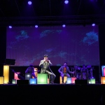 Foto Nicoloro G.   Cervia (RA)   22° edizione de La Milanesiana che per il secondo anno sbarca in Emilia-Romagna e fa tappa a Cervia. nella foto il cantante Elio tra i suoi orchestrali.