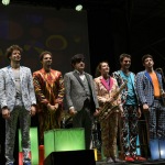 Foto Nicoloro G.   Cervia (RA)   22° edizione de La Milanesiana che per il secondo anno sbarca in Emilia-Romagna e fa tappa a Cervia. nella foto il cantante Elio tra i suoi orchestrali.