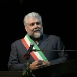 Foto Nicoloro G.  02/08/2021   Gatteo a Mare (RA)   22° edizione de La Milanesiana che per il secondo anno consecutivo sbarca in Emilia-Romagna e fa tappa a Gatteo a Mare. nella foto il sindaco di Gatteo a Mare Gianluca Vincenzi.