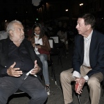 Foto Nicoloro G.   01/08/2021   Ravenna   22° edizione de La Milanesiana che per il secondo anno consecutivo sbarca in Emilia-Romagna e fa tappa a Ravenna. nella foto il regista Pupi Avati con lo scrittore e giornalista Mario Andreose.