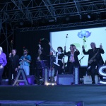 Foto Nicoloro G.   Rimini  22° edizione de La Milanesiana che per il secondo anno sbarca in Emilia-Romagna e fa tappa a Rimini. nella foto il gruppo dei partecipanti alla serata con la rosa della Milanesiana.
