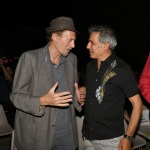 Foto Nicoloro G.   06/08/2020  Cervia  ( RA )  Serata conclusiva per La Milanesiana in Emilia-Romagna. nella foto lo scrittore Ermanno Cavazzoni, a sinistra, e il musicista Paolo Fresu.