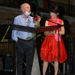 Foto Nicoloro G.   06/08/2020  Cervia  ( RA )  Serata conclusiva per La Milanesiana in Emilia-Romagna. nella foto il sindaco di Cervia Massimo Medri e Elisabetta Sgarbi.