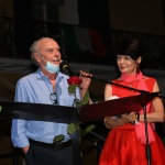 Foto Nicoloro G.   06/08/2020  Cervia  ( RA )  Serata conclusiva per La Milanesiana in Emilia-Romagna. nella foto il sindaco di Cervia Massimo Medri e Elisabetta Sgarbi.