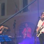 Foto Nicoloro G.   06/08/2020  Cervia  ( RA )  Serata conclusiva per La Milanesiana in Emilia-Romagna. nella foto il musicista Paolo Fresu, che si e' esibito in concerto con l' orchestra Extraliscio.